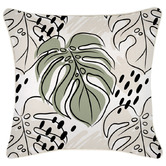 Escape to Paradise Rainforest Piped Square Outdoor Cushion