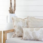 Escape to Paradise Hampton Fringed Square Outdoor Cushion