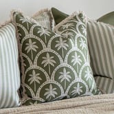 Escape to Paradise Corfu Fringed Outdoor Cushion