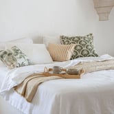 Escape to Paradise Corfu Fringed Outdoor Cushion