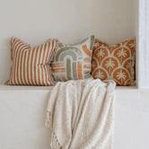 Escape to Paradise Corfu Fringed Outdoor Cushion
