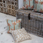 Escape to Paradise Fringed Oasis Square Indoor/Outdoor Cushion