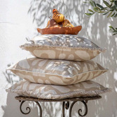 Escape to Paradise Fringed Coastal Abstract Indoor/Outdoor Cushion