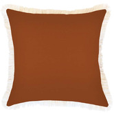 Escape to Paradise Fringed Coastal Solid Indoor/Outdoor Cushion