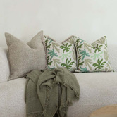 Escape to Paradise Fringed Seaweed Indoor/Outdoor Cushion