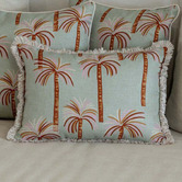 Escape to Paradise Fringed Oasis Rectangular Indoor/Outdoor Cushion Cover
