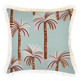 Escape to Paradise Fringed Oasis Square Indoor/Outdoor Cushion