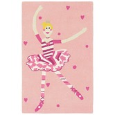 Harlequin Polly Pirouette Pink Hand-Tufted Wool Rug