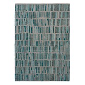 Harlequin Blue Harlequin Skintilla Abstract Hand-Tufted Rug