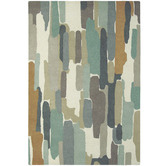 Harlequin Blue Trattino Hand-Tufted Wool Rug