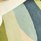 Harlequin Emerald Elliptic Hand-Tufted Pure New Wool Rug