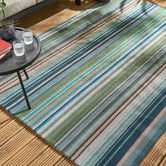 Harlequin Marine Spectro Stripes Outdoor Rug