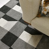 Harlequin Slate Blocks Hand-Tufted Wool Rug