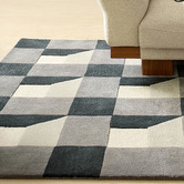 Harlequin Slate Blocks Hand-Tufted Wool Rug