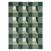 Harlequin Fern Blocks Hand-Tufted Wool Rug