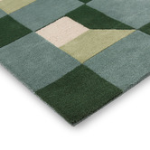 Harlequin Fern Blocks Hand-Tufted Wool Rug