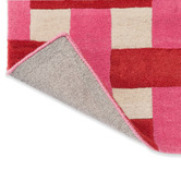 Harlequin Coral Harsr Basket Weave Hand-Tufted Wool Rug