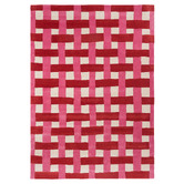 Harlequin Coral Harsr Basket Weave Hand-Tufted Wool Rug