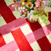 Harlequin Coral Harsr Basket Weave Hand-Tufted Wool Rug