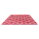 Harlequin Coral Harsr Basket Weave Hand-Tufted Wool Rug