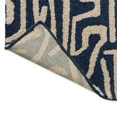 Harlequin Blue Melodic Hand-Tufted Outdoor Rug