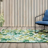 Harlequin Green Tree Tops Hand-Tufted Outdoor Rug