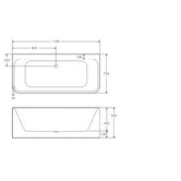 Fienza Delta Acrylic Free Standing Bath