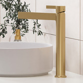 Fienza Sansa Tall Brass Basin Mixer