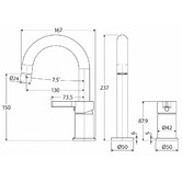 Fienza Sansa Bath/Spa Spout &amp; Hob Mixer Set