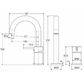 Fienza Kaya Spa/Bath Hob Mixer Set