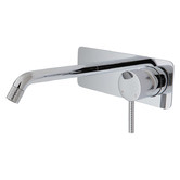 Fienza Axle 160mm Rectangular Basin/Bath Wall Mixer Set