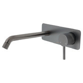 Fienza Axle 160mm Rectangular Basin/Bath Wall Mixer Set