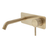 Fienza Axle 160mm Rectangular Basin/Bath Wall Mixer Set