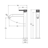 Fienza Axle Tall Basin Mixer Tap