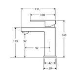Fienza Jet Brass Basin Mixer Tap