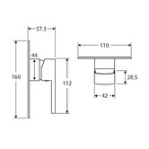 Fienza Koko Shower/Bath Wall Mixer