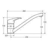 Fienza Loop Swivel Sink Mixer