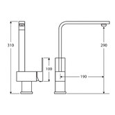 Fienza Jet Swivel Kitchen Mixer Tap