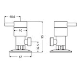Fienza Isabella Washing Machine Wall Stop Set
