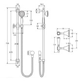 Fienza Lillian Rail Shower Lever Set