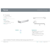 Fienza Empire 200mm Chrome Hand Towel/Toilet Paper Holder