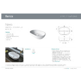 Fienza Nero 580mm Above Counter Cast Stone Basin