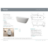 Fienza Marrisa 1700mm Stone Bath Tub
