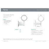 Fienza Magnifying Bathroom Scissor Mirror