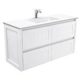 Fienza Vanessa Hampton 1200mm White Wall Hung Vanity Unit