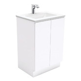 Fienza Vanessa Fingerpull 600mm Gloss White Freestanding Vanity Unit