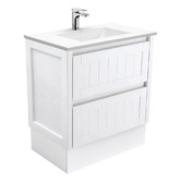 Fienza Vanessa Hampton 750mm White Floor Standing Vanity Unit
