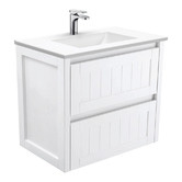 Fienza Vanessa Hampton 750mm White Wall Hung Vanity Unit
