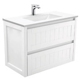 Fienza Vanessa Hampton 900mm White Wall Hung Vanity Unit