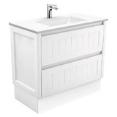 Fienza Vanessa Hampton 900mm White Floor Standing Vanity Unit